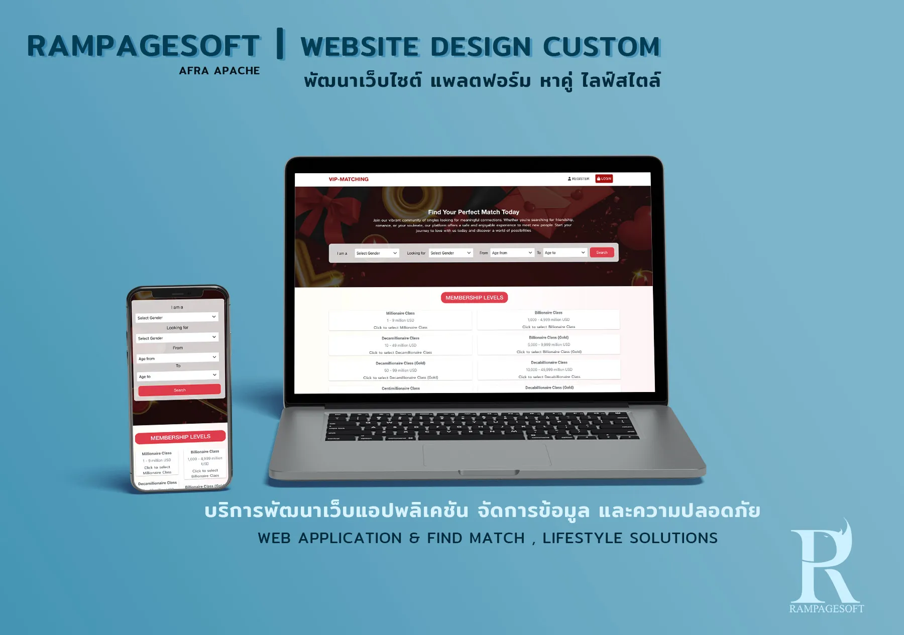 รับทำเว็บไซต์ รับออกแบบเว็บไซต์ เว็บไซต์สำเร็จรูป Wordpress เว็บไซต์ธุรกิจหาคู่ พร้อมระบบจับคู่ และไลฟ์สไตล์ TTT-WEBSITE