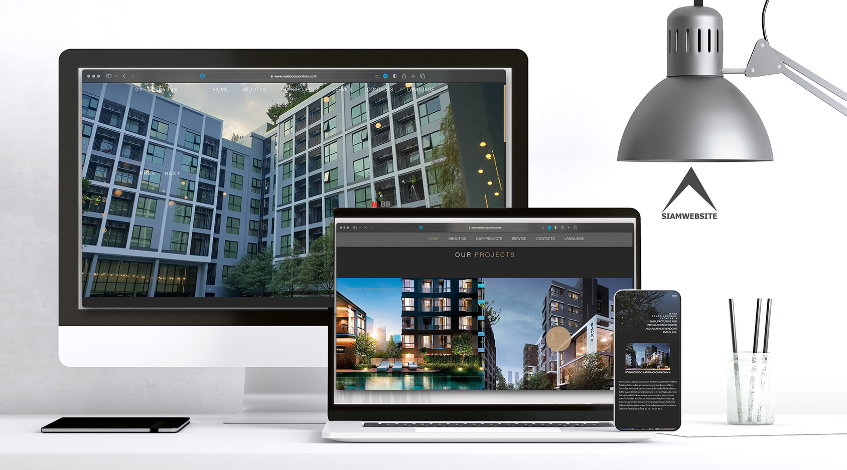 รับทำเว็บไซต์ รับออกแบบเว็บไซต์ เว็บไซต์สำเร็จรูป Wordpress ตัวอย่างเว็บไซต์ - รับเหมาก่อสร้าง ตกแต่งภายใน TTT-WEBSITE