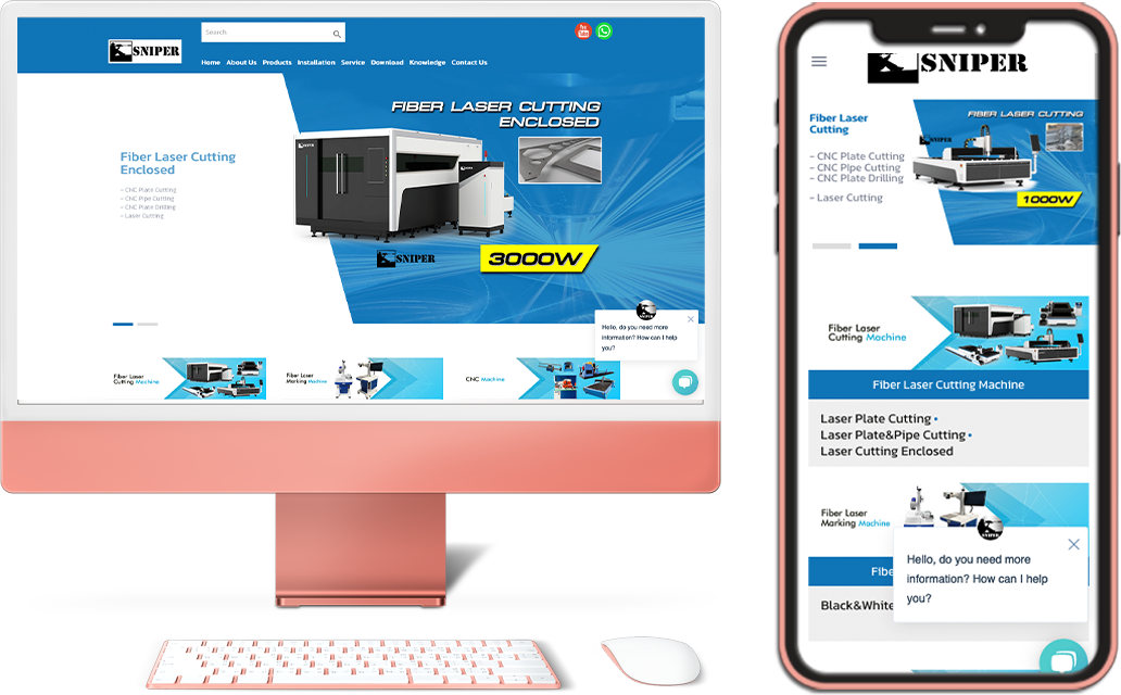 รับทำเว็บไซต์ รับออกแบบเว็บไซต์ เว็บไซต์สำเร็จรูป Wordpress ตัวอย่างเว็บไซต์ - ธุรกิจเครื่องจักรขนาดใหญ่ TTT-WEBSITE