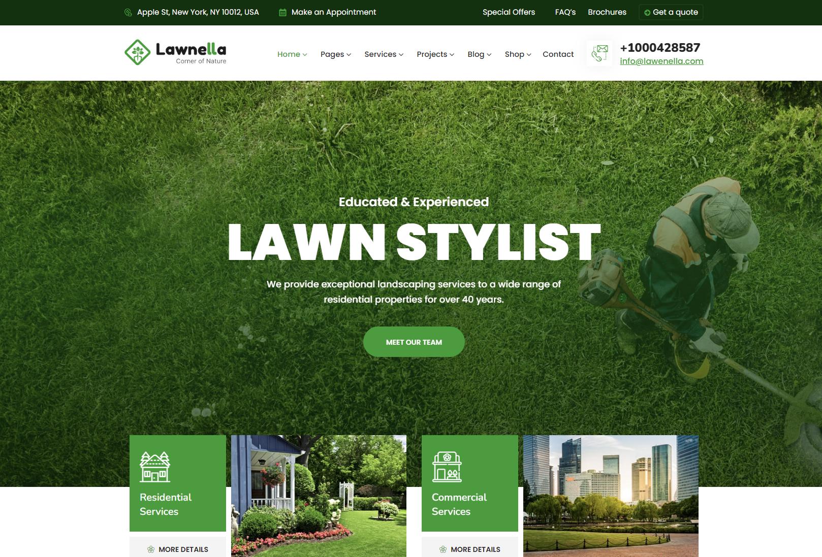 รับทำเว็บไซต์ รับออกแบบเว็บไซต์ เว็บไซต์สำเร็จรูป Wordpress ตัวอย่างเว็บไซต์  - จัดสวน TTT-WEBSITE