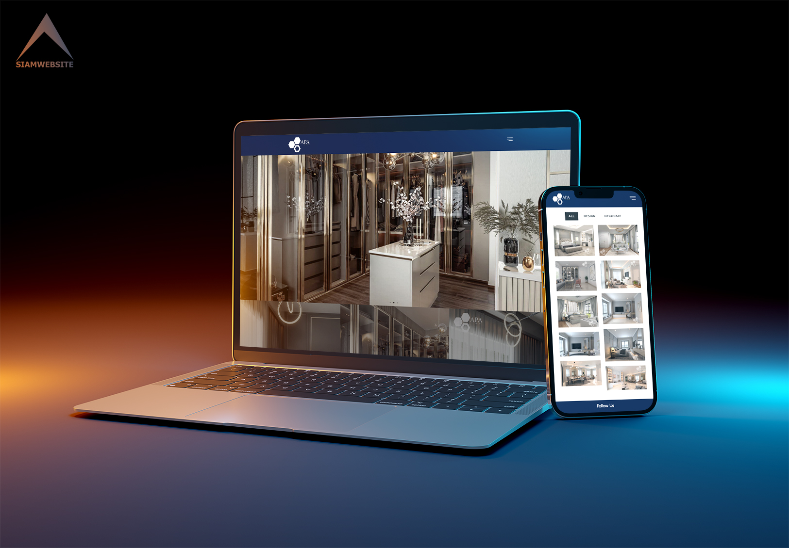 รับทำเว็บไซต์ รับออกแบบเว็บไซต์ เว็บไซต์สำเร็จรูป Wordpress ตัวอย่างเว็บไซต์ - รับเหมาตกแต่งภายใน TTT-WEBSITE
