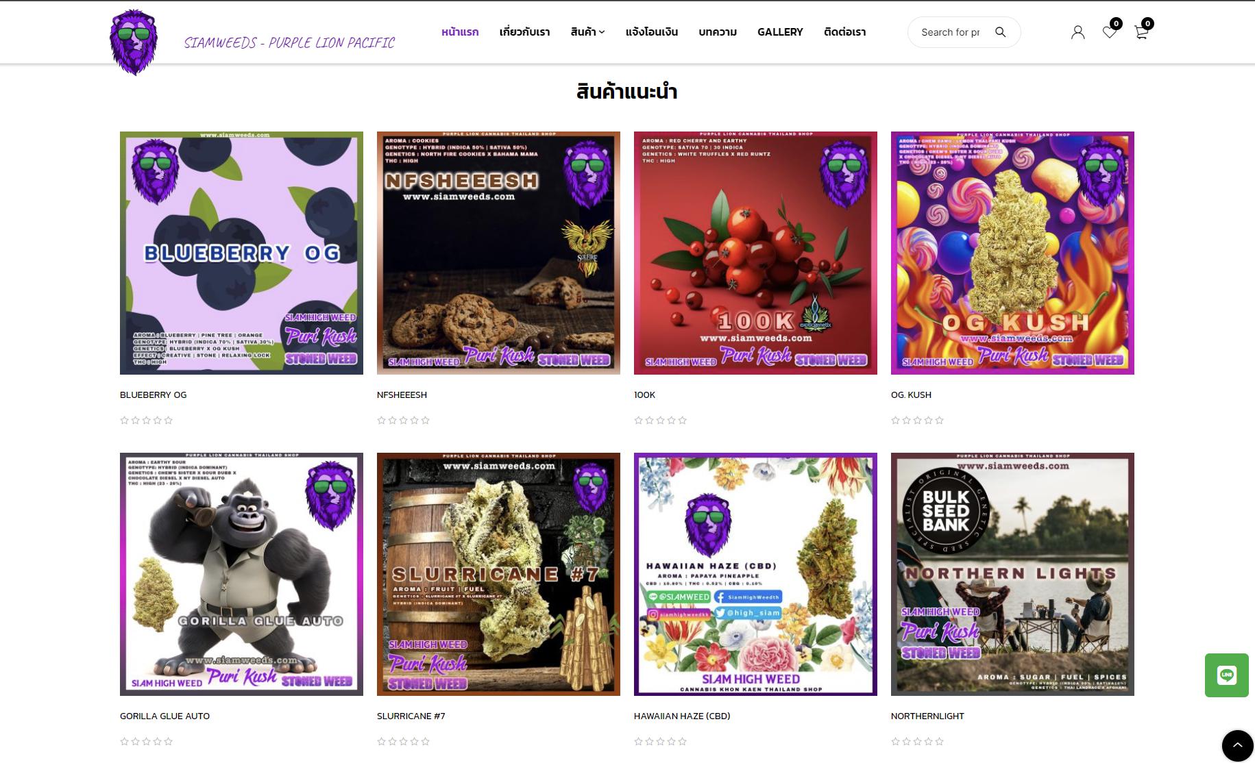 รับทำเว็บไซต์ รับออกแบบเว็บไซต์ เว็บไซต์สำเร็จรูป Wordpress ตัวอย่างเว็บไซต์  - ร้านค้าออนไลน์ TTT-WEBSITE